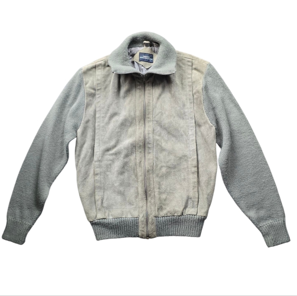 Mervyn’s Men’s Collection Suede Knit Jacket L